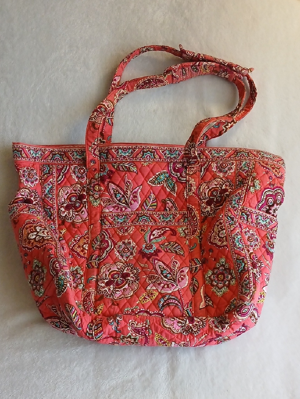 Large Vera Bradley Diaper Bag With Inner Pockets